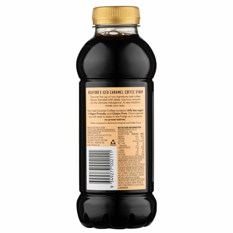Bickford's Iced Coffee Syrup Caramel