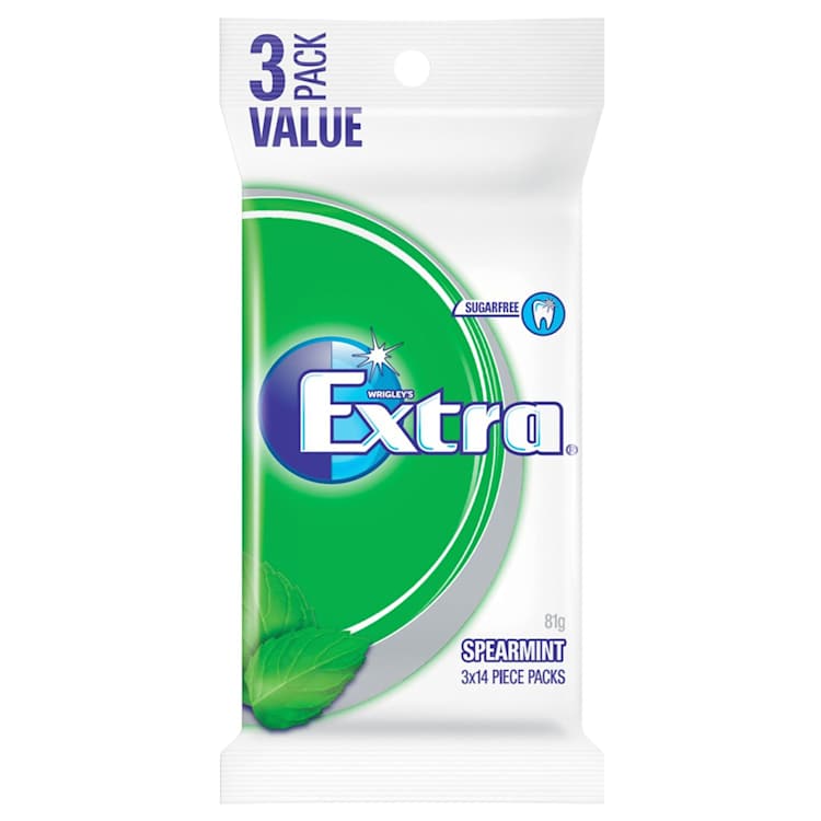 Extra Spearmint Chewing Gum Sugar Free