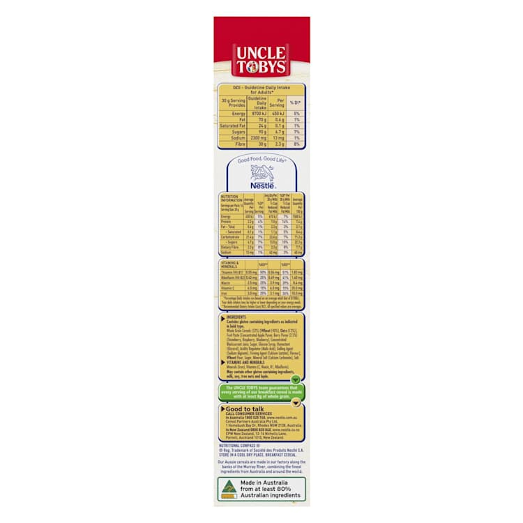 Uncle Tobys Cereal Fruity Bites Wildberry