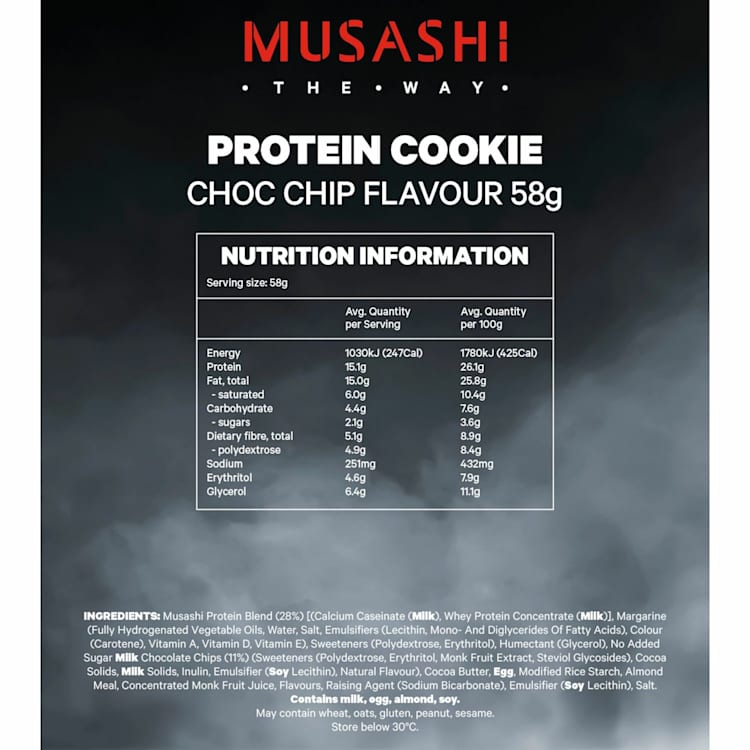 Musashi Protein Cookie Choc Chip