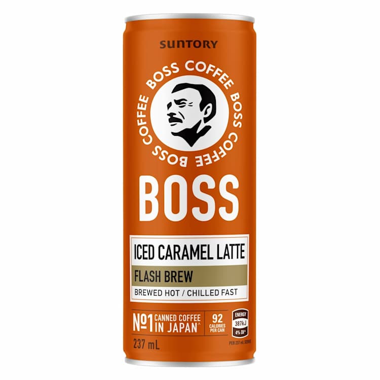 Boss Coffee Drink Iced Caramel Latte