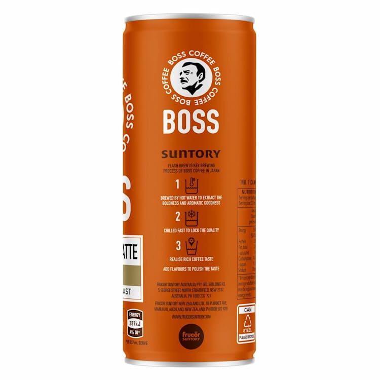 Boss Coffee Drink Iced Caramel Latte