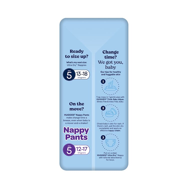 Huggies Ultra Dry Nappies Boys Size 4 (10-15kg)