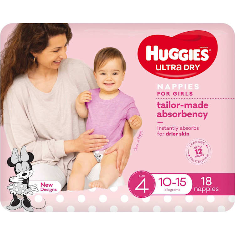 Huggies ultra dry size 4 woolworths clearance