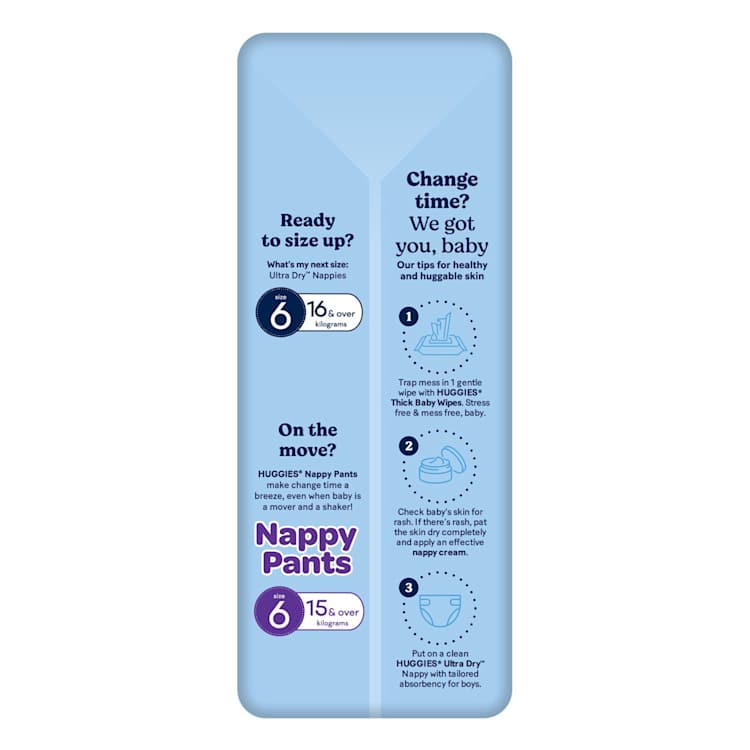 Huggies Ultra Dry Nappies Boys Size 5 (13-18kg)