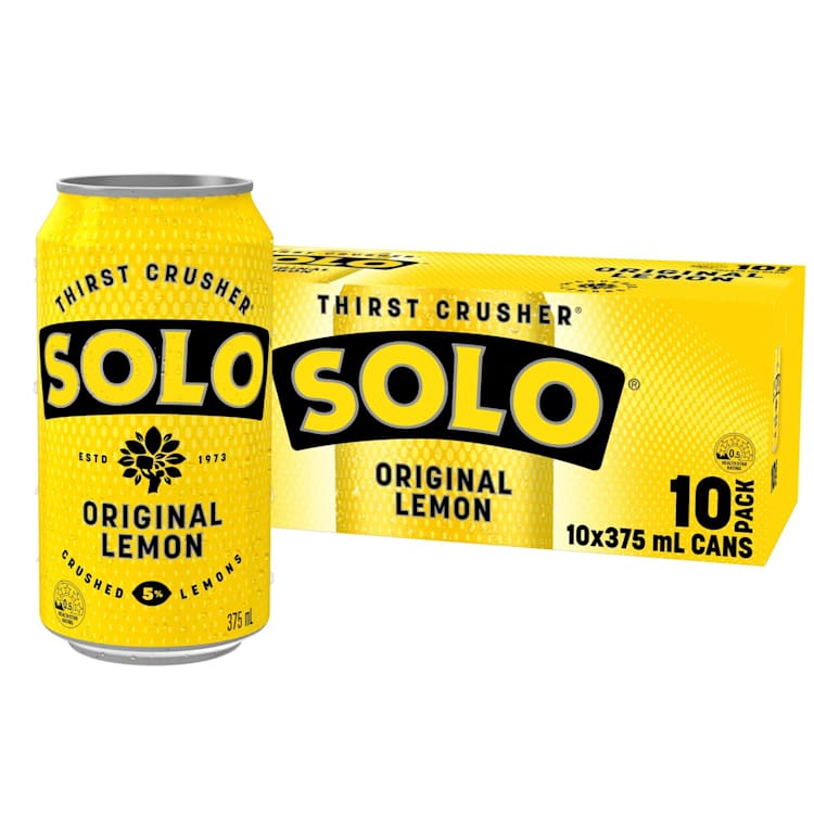 Schweppes Solo Thirst Crusher Original Lemon Multipack Cans