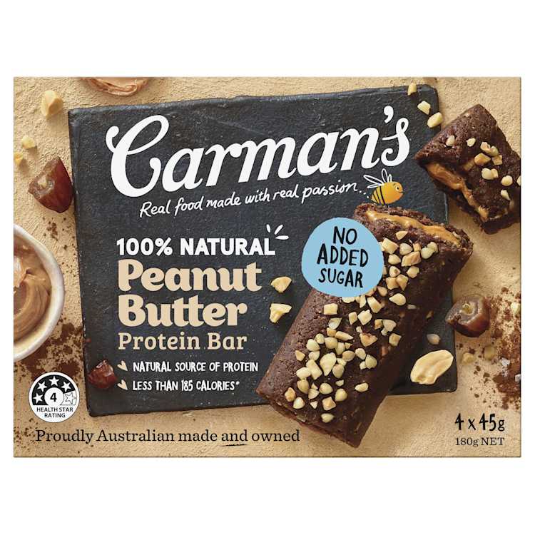 Carman's Protein Nut Butter Bars Peanut Butter
