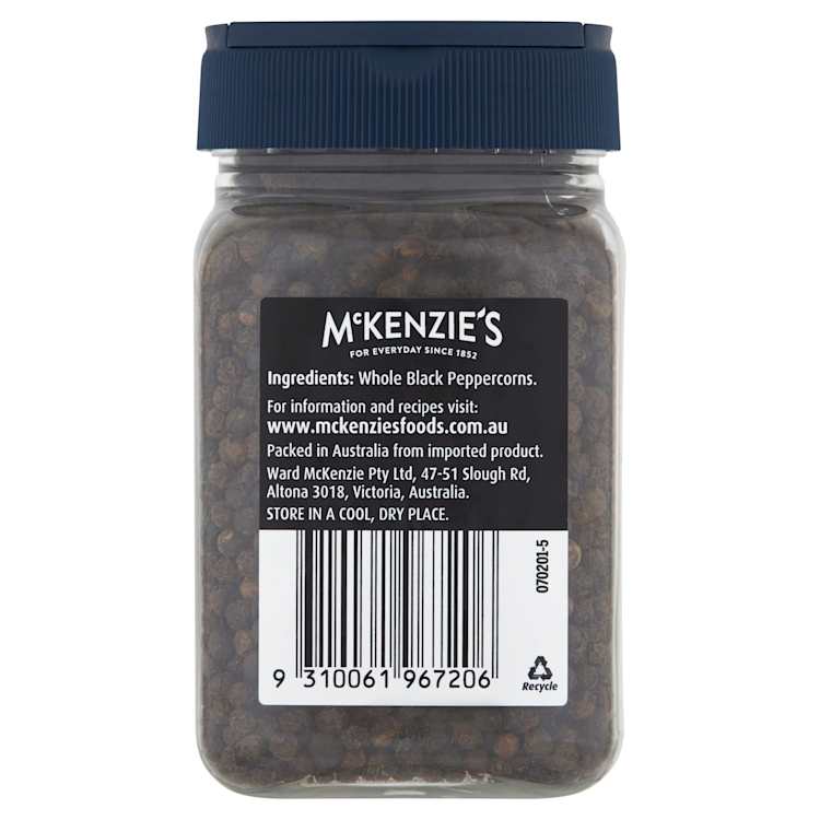 McKenzie's Whole Black Peppercorns