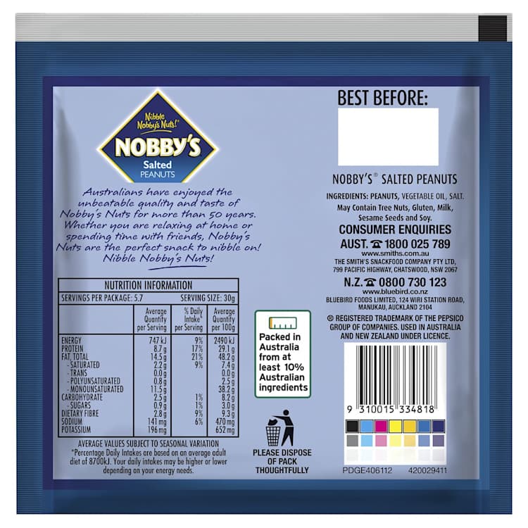 Nobby's Nuts Salted Peanuts