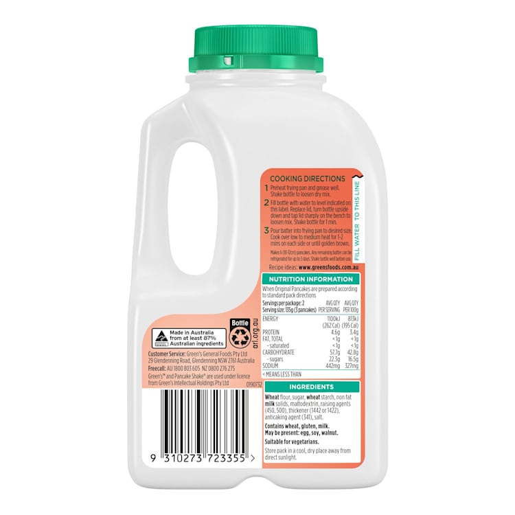 Green's Original Pancake Mix Shaker