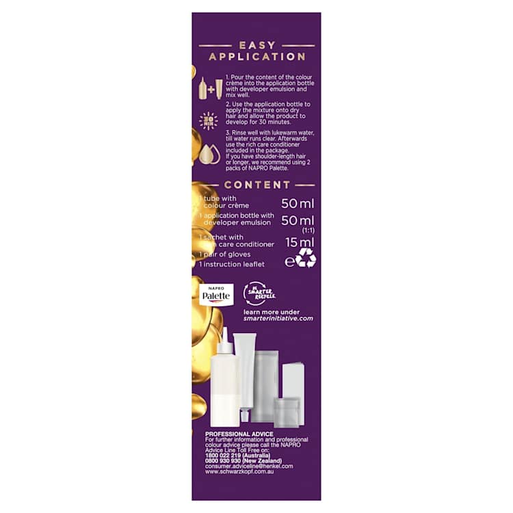 Napro Palette Permanent Hair Colour 7-0 Light Brown