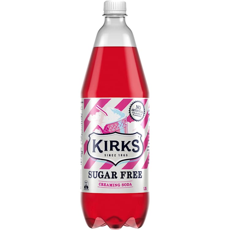 Kirks Sugar Free Creaming Soda Bottle Soft Drink