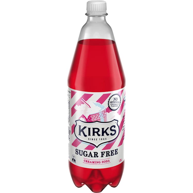 Kirks Sugar Free Creaming Soda Bottle Soft Drink