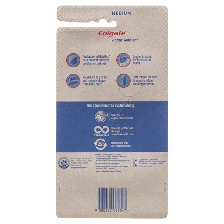 Colgate Zigzag Deep Interdental Clean Toothbrush Medium