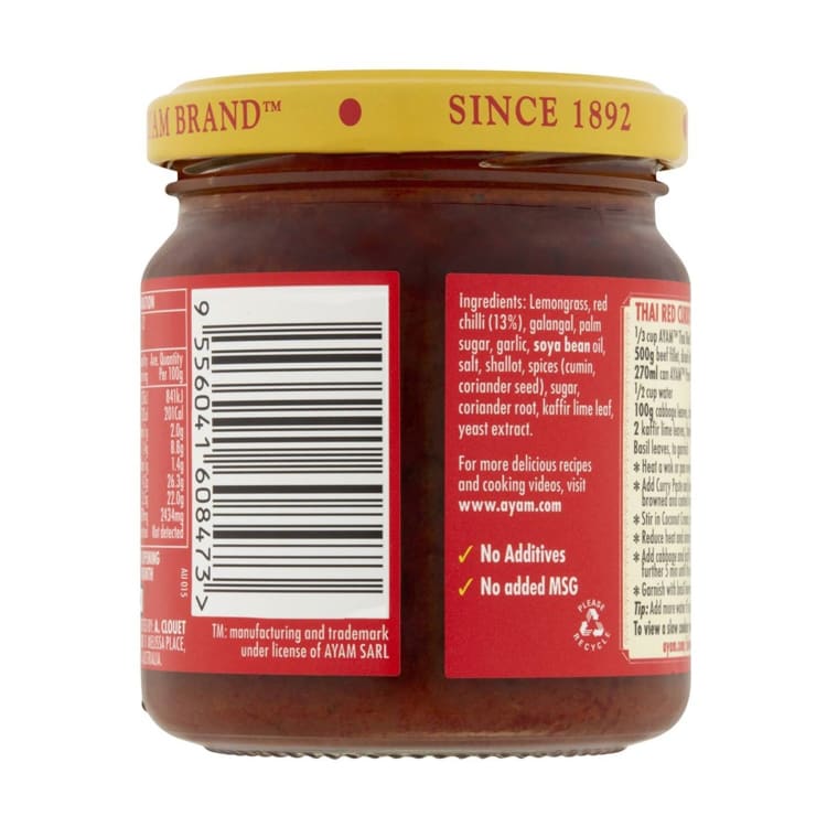 Red curry shop paste iga