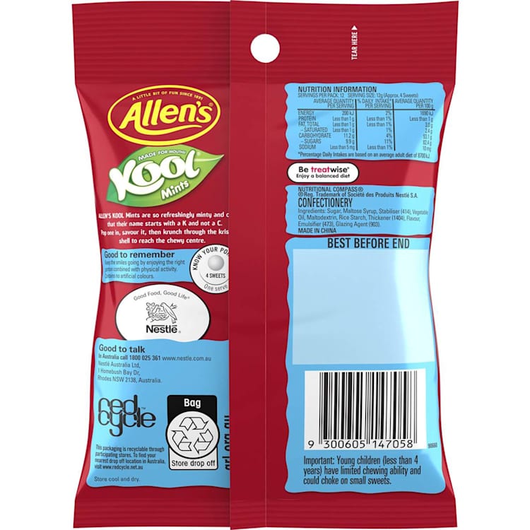 Allen's Kool Mints Made For Mouths