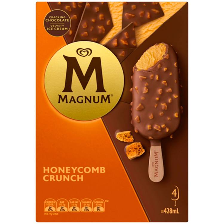 Magnum Ice Cream Honeycomb Crunch Dessert Sticks