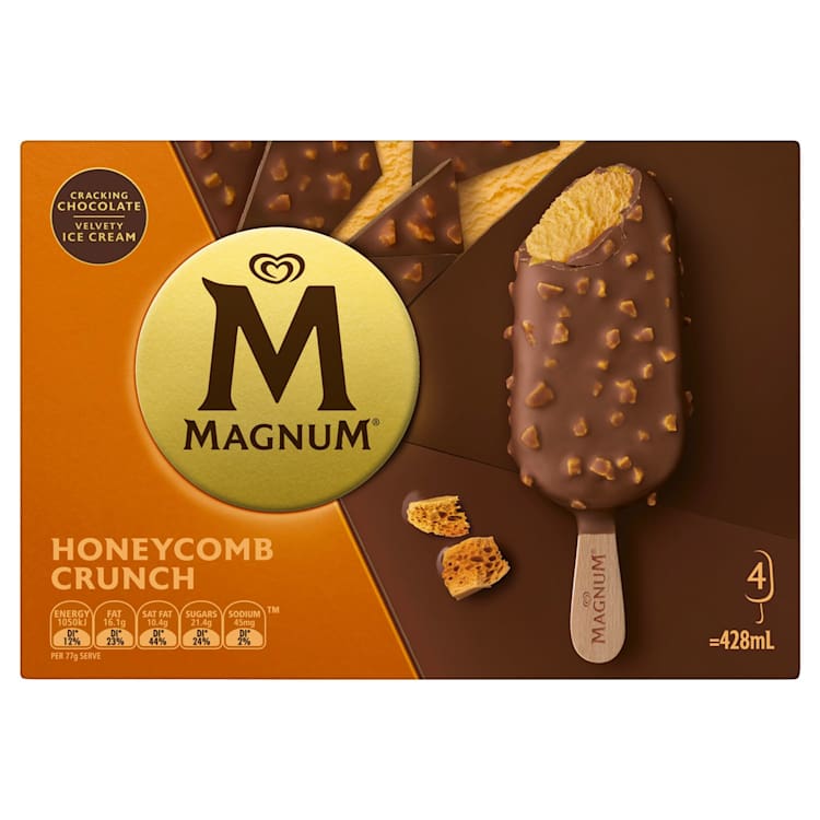 Magnum Ice Cream Honeycomb Crunch Dessert Sticks