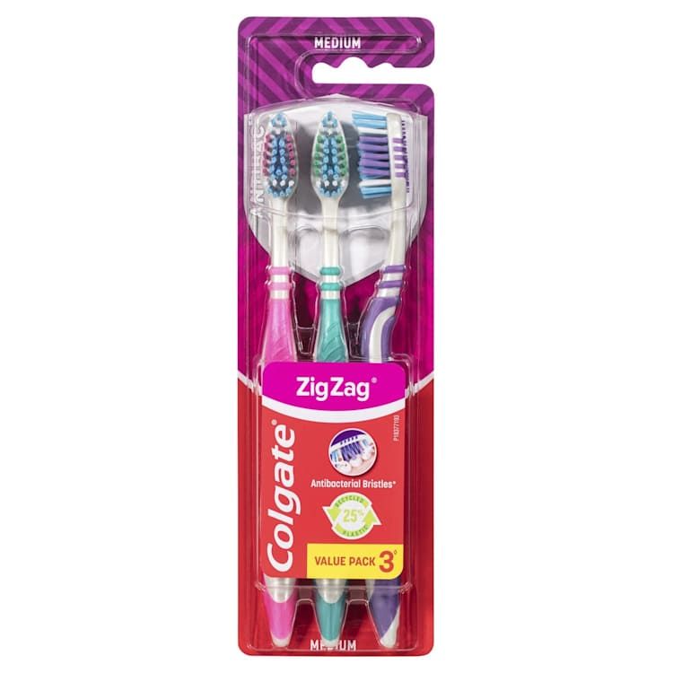 Colgate Zigzag Deep Interdental Clean Toothbrush Medium