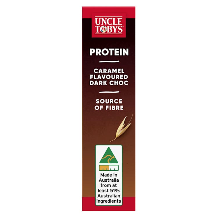 Uncle Tobys Protein Bars with Caramel & Dark Chocolate 5 Pack