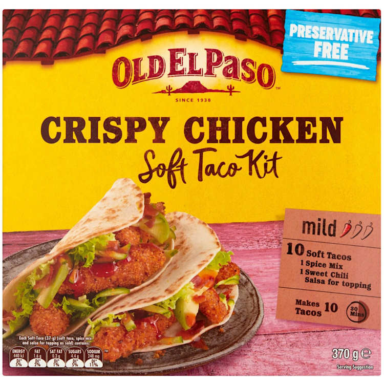 Old El Paso Mild Crispy Chicken Soft Taco Kit