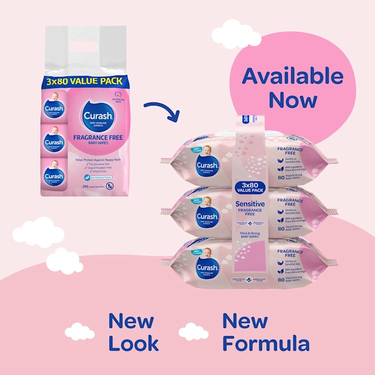Curash Baby Wipes Fragrance Free
