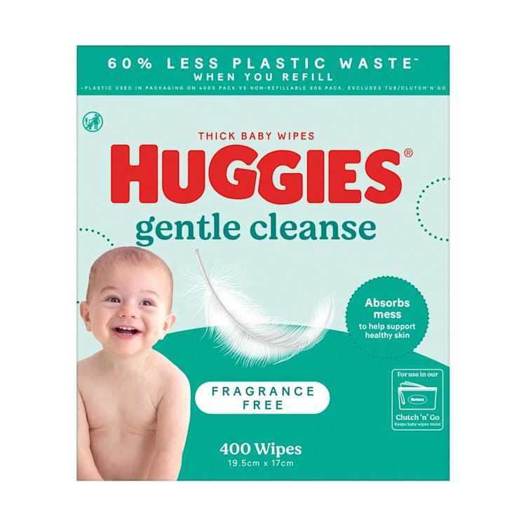 Huggies Baby Wipes Value Refill Fragrance Free