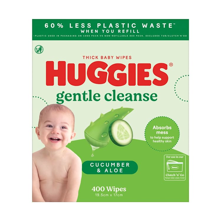 Huggies Baby Wipes Value Refill Cucumber & Aloe