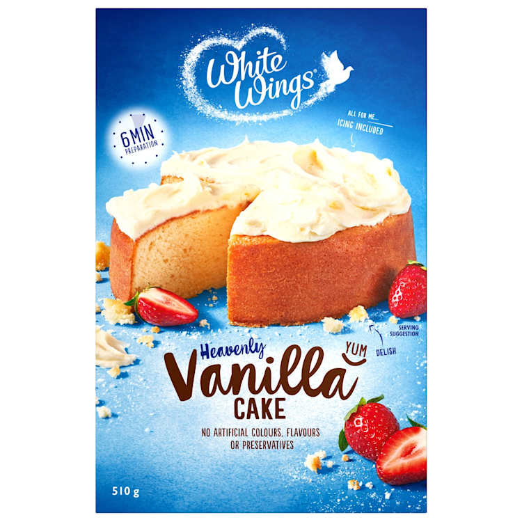White Wings Cake Mix Layered Vanilla