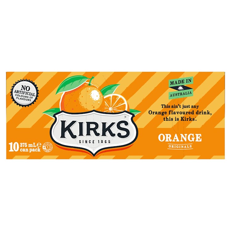 Kirks Orange Multipack Cans
