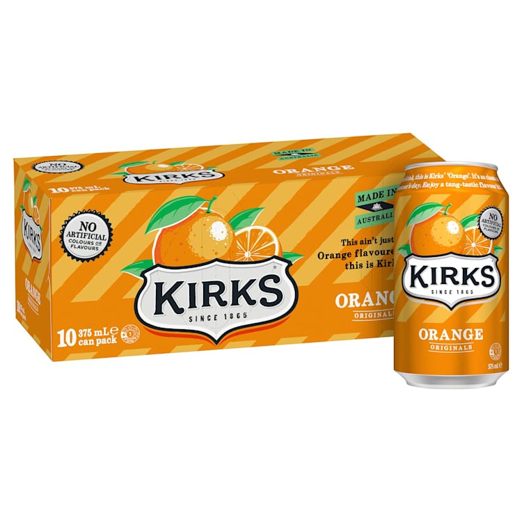 Kirks Orange Multipack Cans