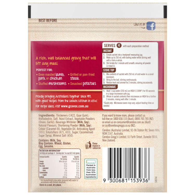 Gravox Supreme Roast Meat Gravy Mix