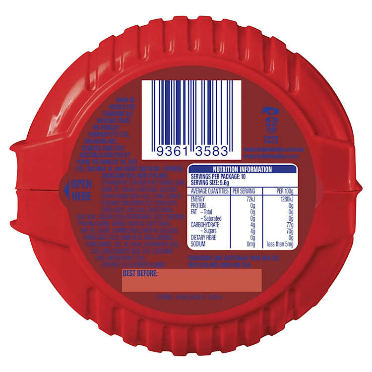 Hubba Bubba Seriously Strawberry Bubble Gum Tape