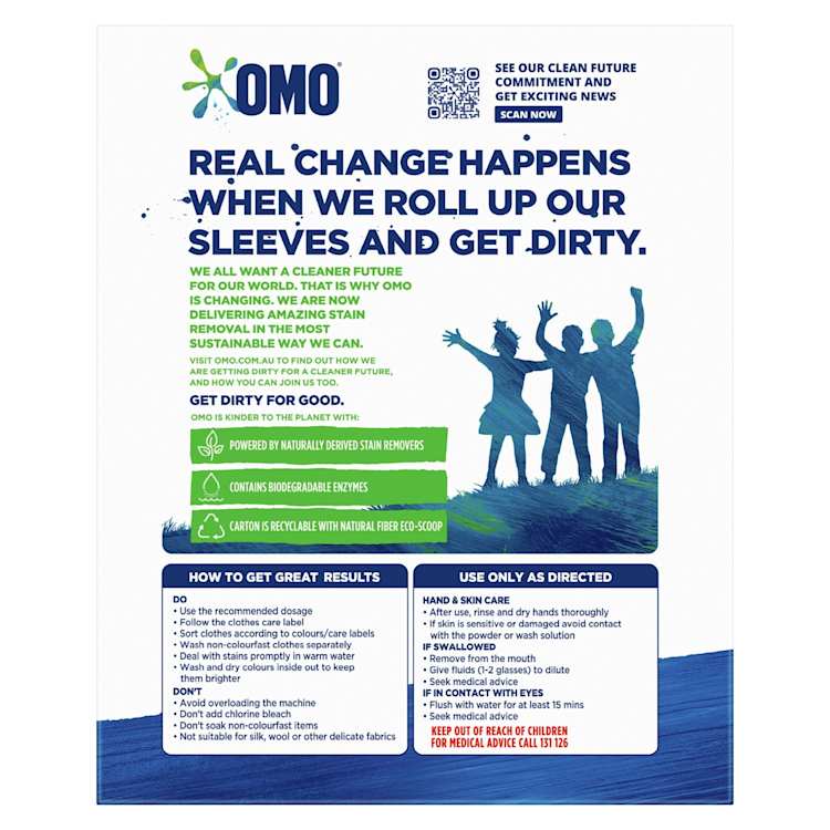 OMO Active Clean Laundry Detergent Washing Powder