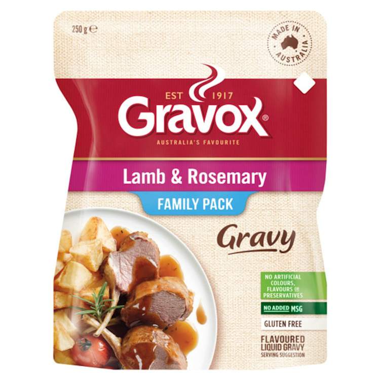 Gravox Lamb & Rosemary Liquid Gravy Pouch  Family Pack