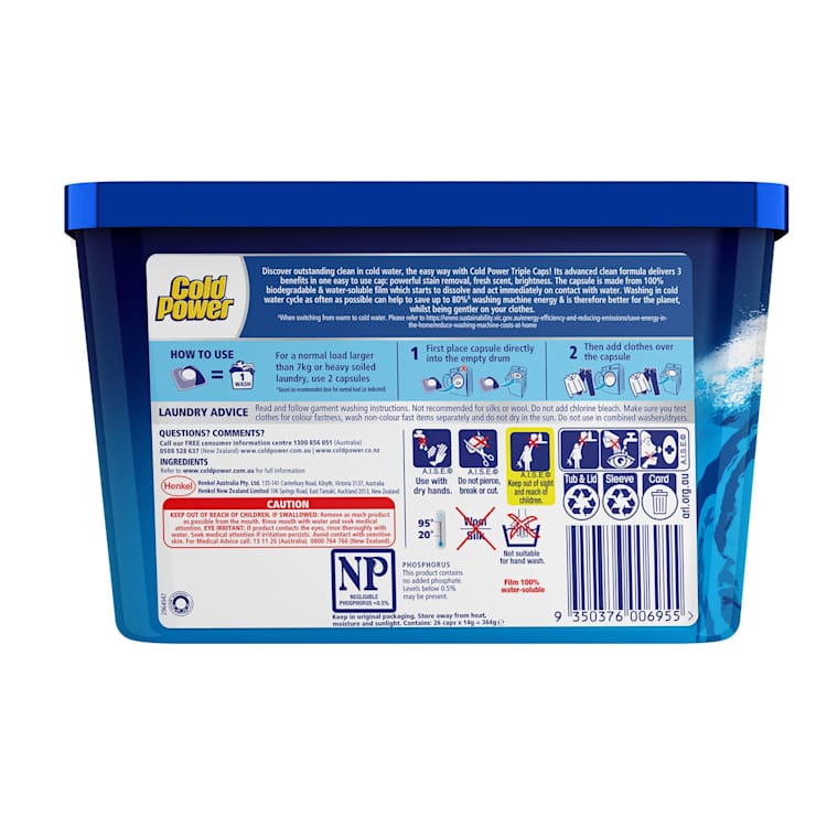 Cold Power Regular Laundry Triple Capsules