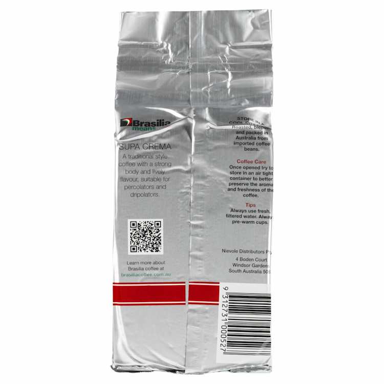 Brasilia Ground Coffee Supa Crema Espresso