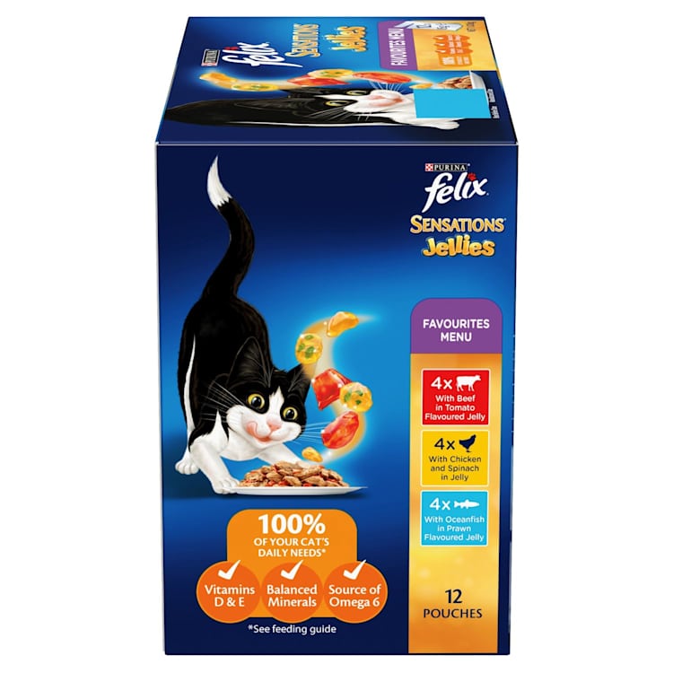 Felix Sensations Cat Food Favourites Menu