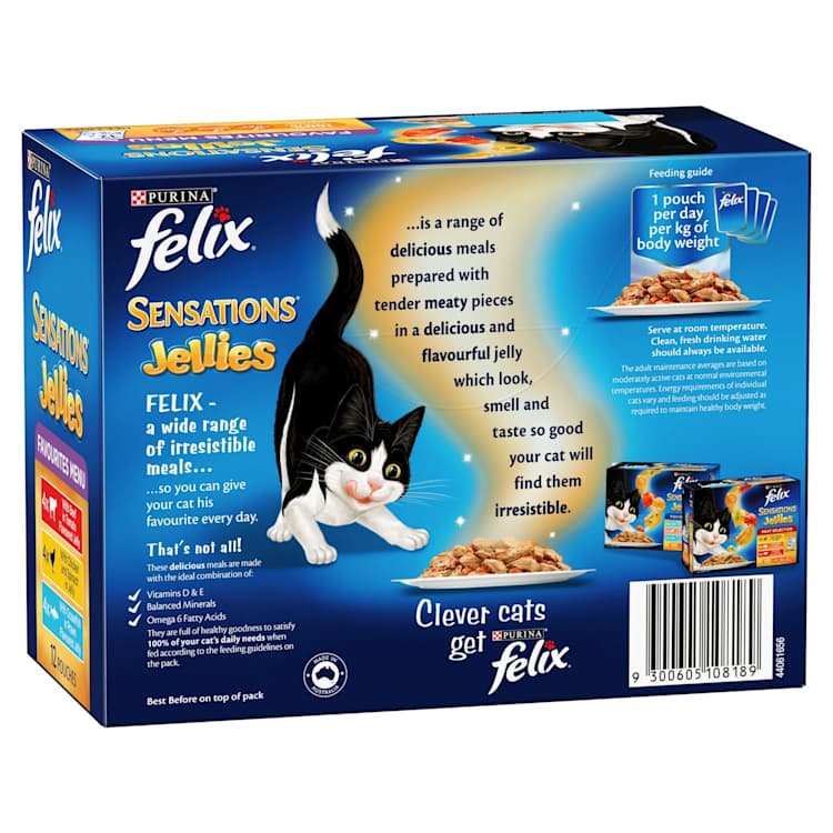 Felix Sensations Cat Food Favourites Menu