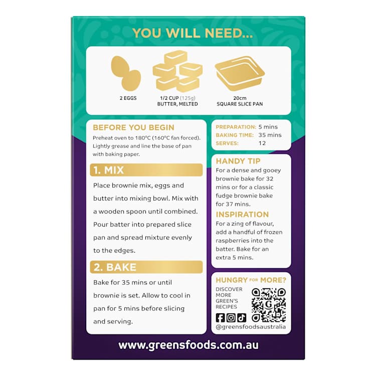 Green's Triple Chocolate Fudge Brownie Mix