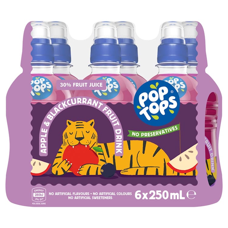 Pop Tops Apple Blackcurrant Fruit Drink