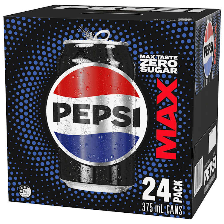 Pepsi Max No Sugar Soda Cans