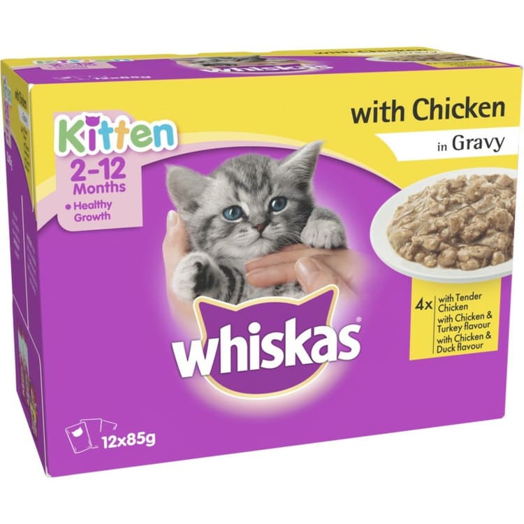Whiskas Kitten Wet Cat Food Chicken In Gravy Pouch IGA Shop Online