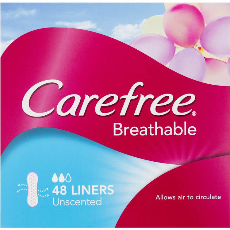 Carefree Panty Liners Breathable