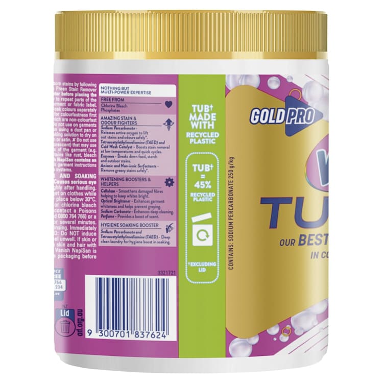 Vanish NapiSan Gold Pro Oxi Action Crystal White Stain Remover Powder