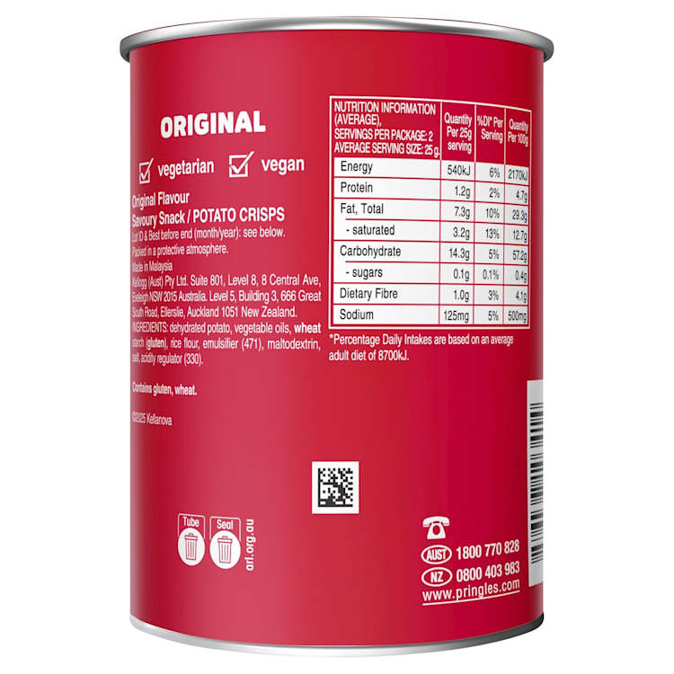 Pringles Original Salted Potato Chips