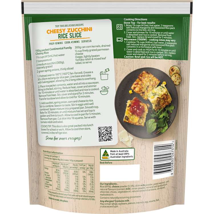 Continental Rice Family Cheesy