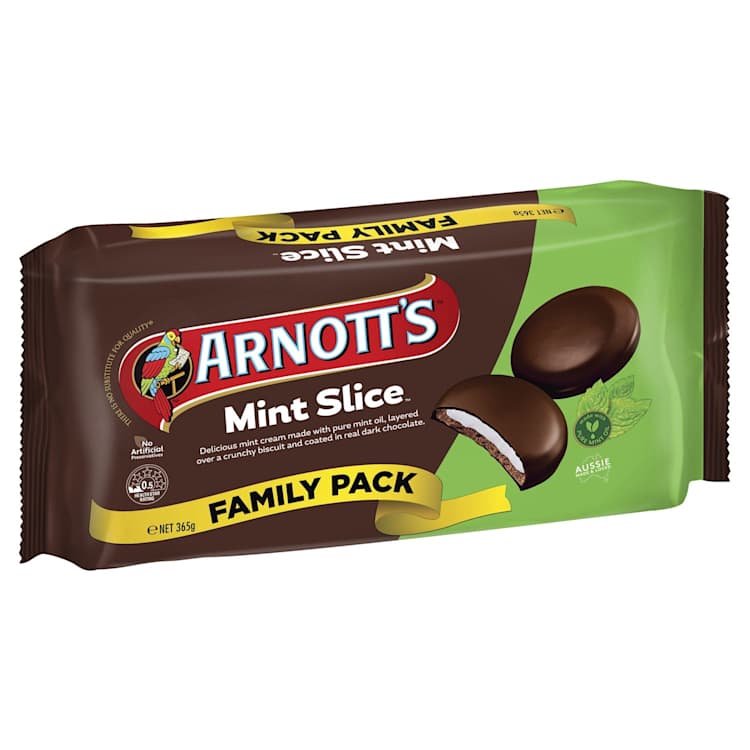 Arnott's Biscuits Mint Slice Family Pack