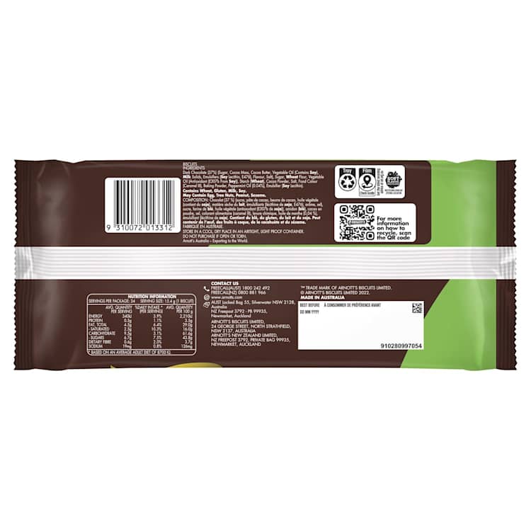 Arnott's Biscuits Mint Slice Family Pack