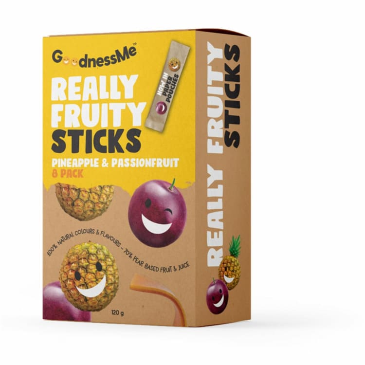 Goodnessme Fruit Sticks Pineapple & Passionfruit